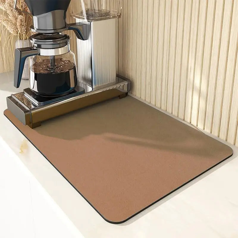 VIKAMA Kitchen tableware diatomaceous earth impermeable drainage mat heat insulation non-slip bathroom doormat home decoration