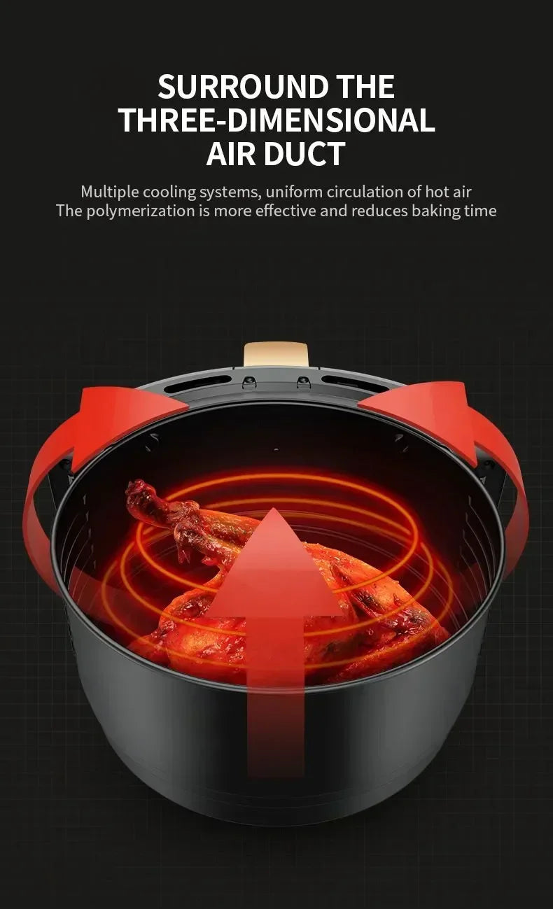 US standard 110V touch air fryer Japanese national smart electric oven multi-function all-in-one large capacity