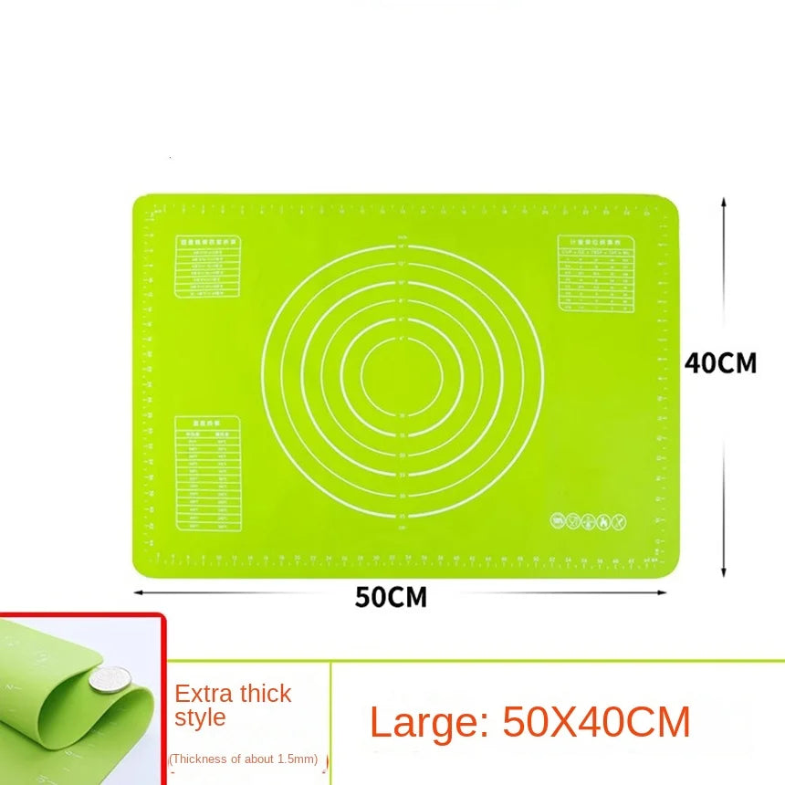 Rolling Mat Kneading Mat Thickened Silicone Pizza Dough Mat Household Panel Baking Tools
