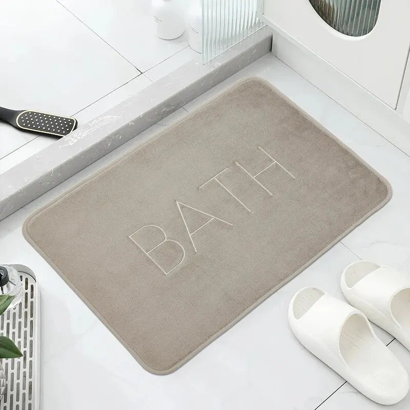 Floor Mat,bathroom Absorbent Non Slip Mat,bathroom Door Mat,bedroom Carpet,bathroom Decoration,kitchen Area Carpet,laundry Room
