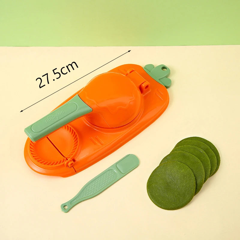 DIY Dumpling Wrapper Artifact Plastic Manual Wrapper Making Mold Dough Pressing Tool Baking Pastry Dumpling Maker Gadget