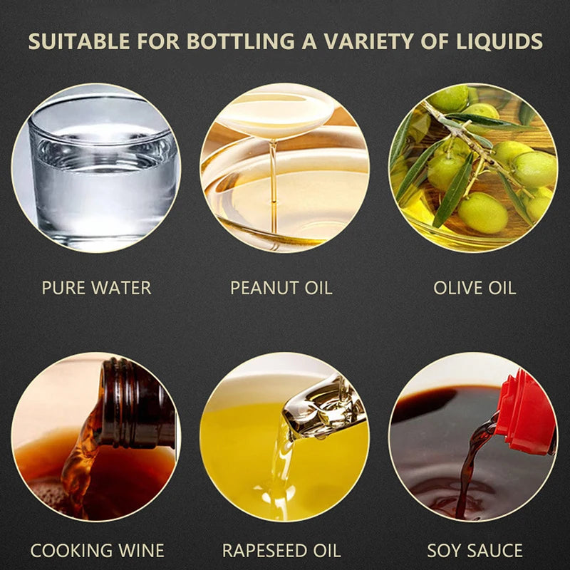 200-500ML Olive Oil Sprayer Empty Vinegar Oil Bottle Dispenser Salad BBQ Cooking Baking Kitchen Gadgets Mist Spray for Airfryer
