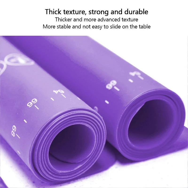 Various Sizes of Non-stick Silicone Baking  Mat Sheet Kneading Dough Mat for Kitchen Rolling Dough Pizza Large Dough Non-Stick
