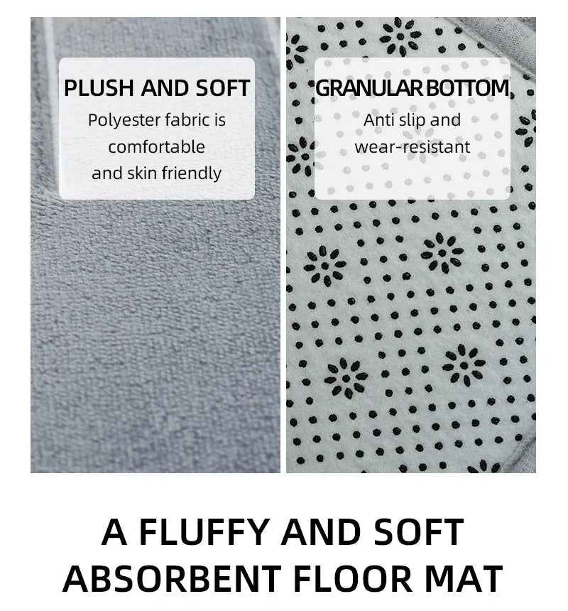 Floor Mat,bathroom Absorbent Non Slip Mat,bathroom Door Mat,bedroom Carpet,bathroom Decoration,kitchen Area Carpet,laundry Room