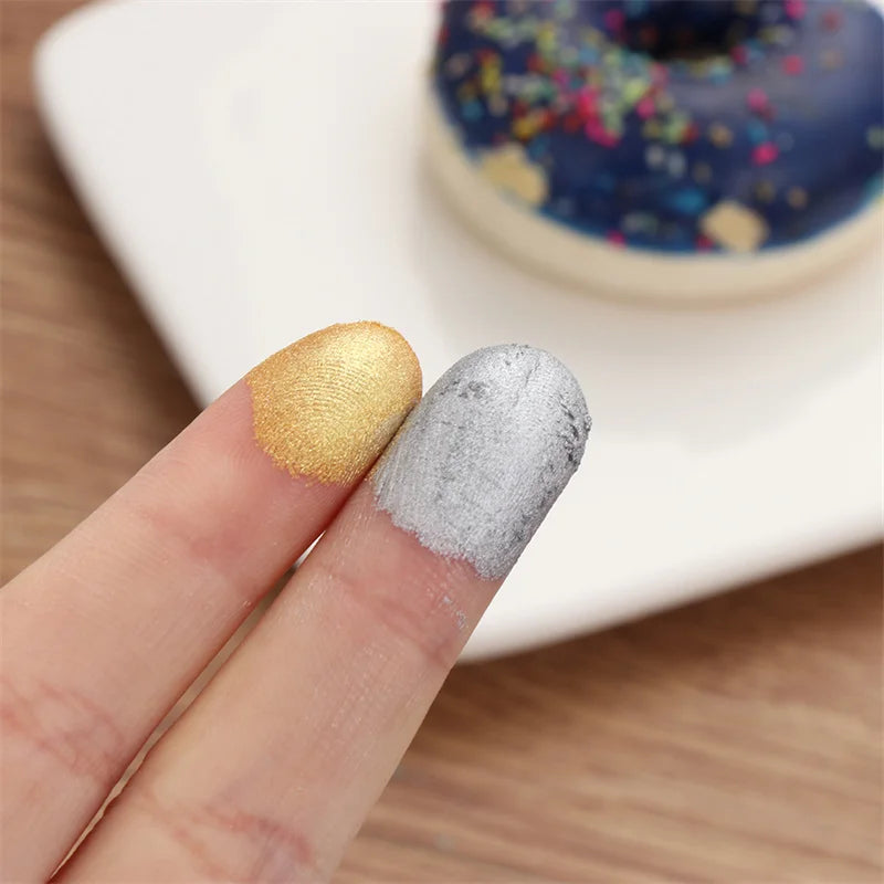 15g/Bottle Gold And Silver Dye Glitter Powder Mousse Cake Macaron Chocolate Baking Colorful Cakes Decorations And Tools