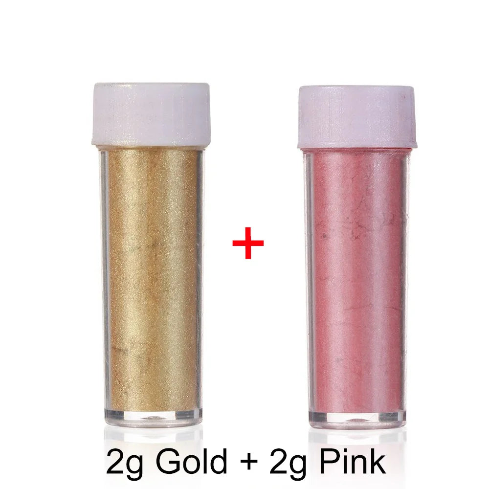 15g/Bottle Gold And Silver Dye Glitter Powder Mousse Cake Macaron Chocolate Baking Colorful Cakes Decorations And Tools