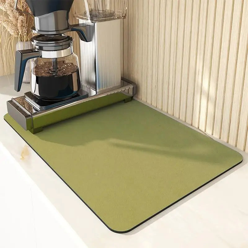 VIKAMA Kitchen tableware diatomaceous earth impermeable drainage mat heat insulation non-slip bathroom doormat home decoration