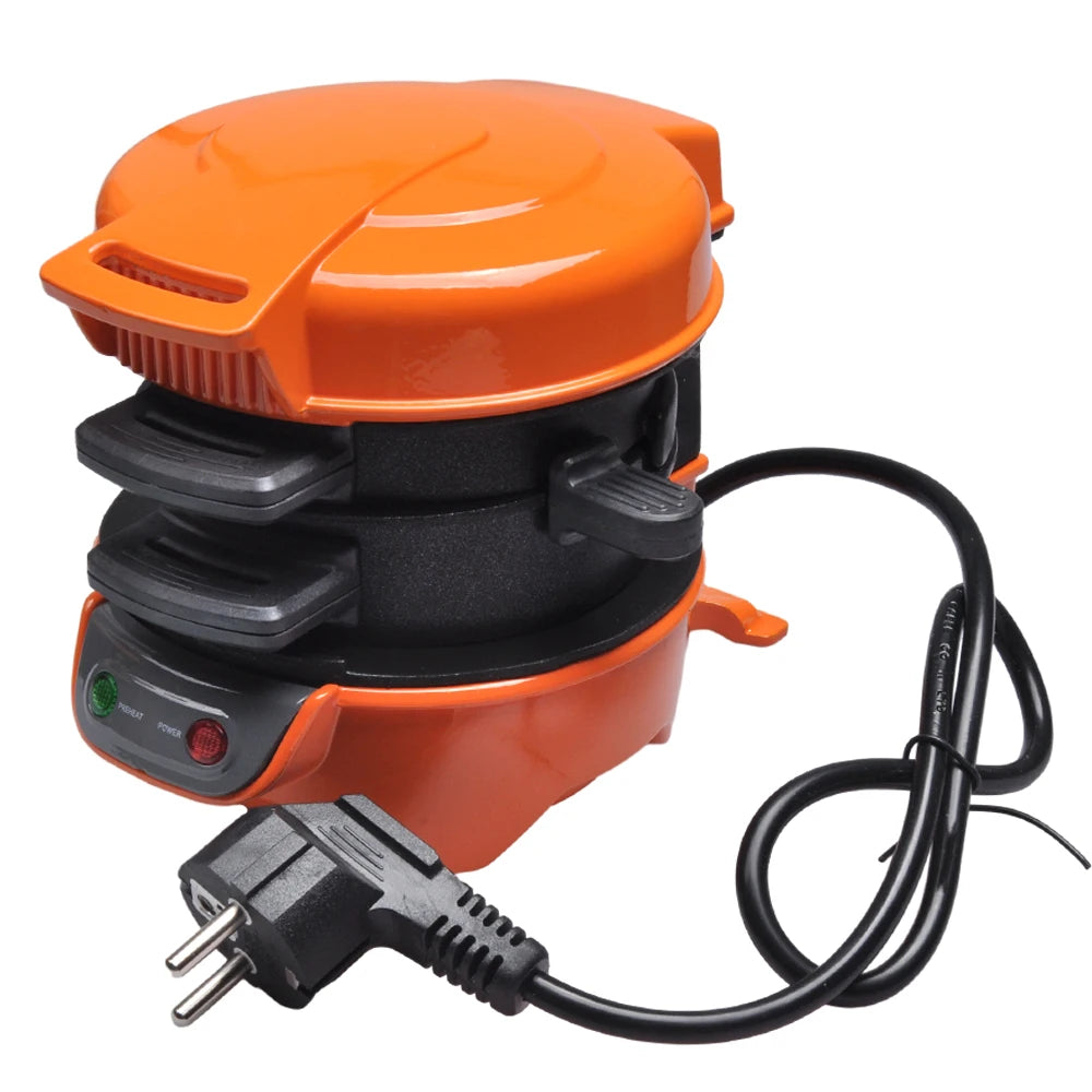 Electric Burger Sandwich Maker 600W Bread Grill Baking Toaster Bread Machine for Breakfast Home Kitchen Pancake Pan 220V EU 토스트기
