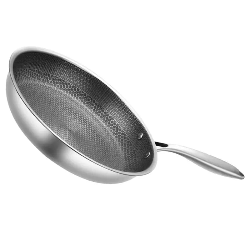 Stainless Steel Frying Pans Kitchen Skillet Frying Pans Non-Sticky Cooking Pan Honeycomb Frying Pans Kitchen Accessories