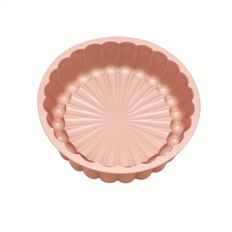 Round Silicone Charlotte Cake Pan Strawberry Shortcake Baking Pan Cakes Pan Sponge Flan Mold For Kitchen Bakingt Tools
