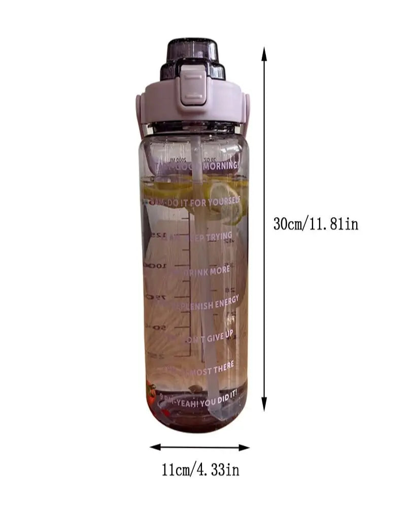 [Hot Sales] Outdoor Camping Large Capacity Water Cup, Plastic Cup with Straw, Drinking Tools